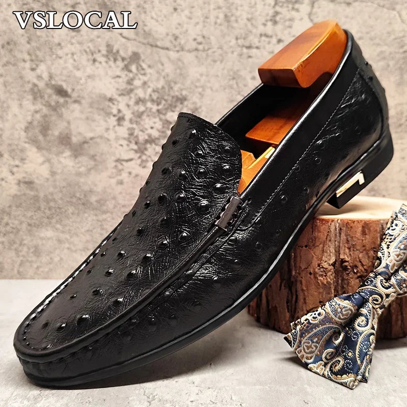 Mocassins homme en cuir brun ou noir – CLEVI Paris