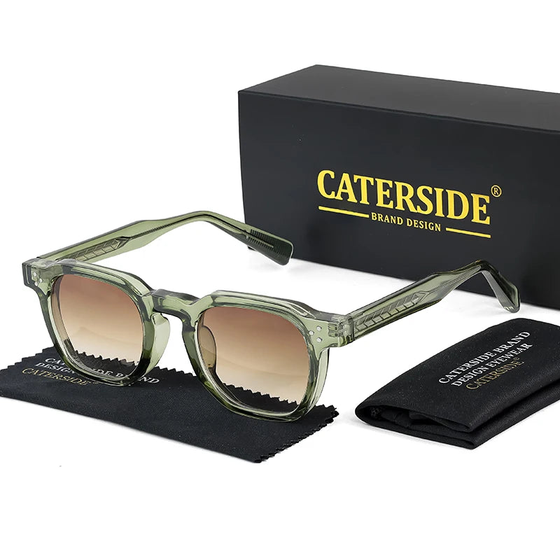 Lunettes de Soleil Caterside Style Punk Petit Cadre Carré UV400 Unisexe – CLEVI Paris