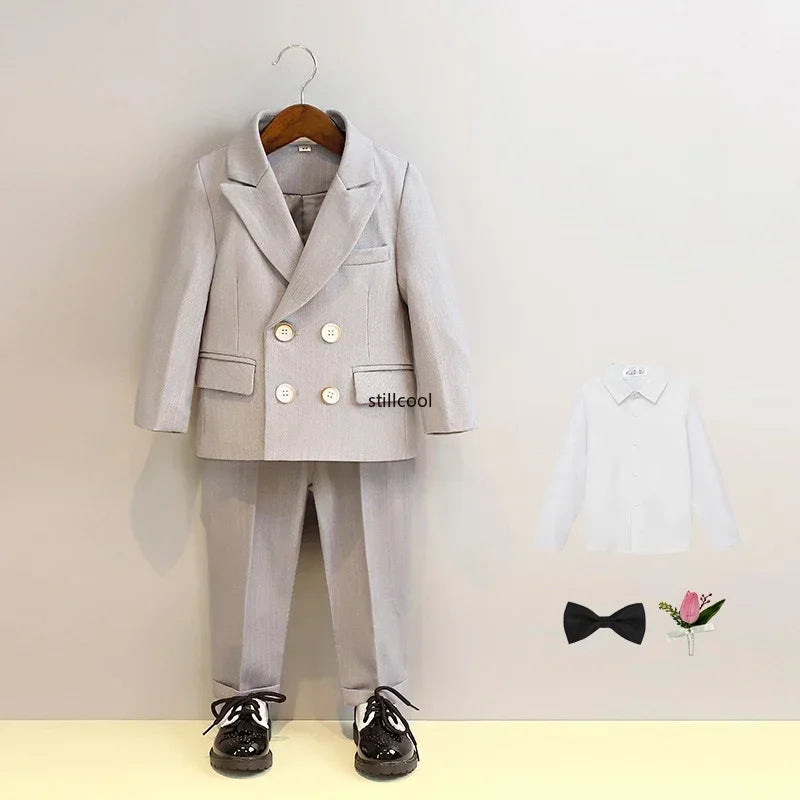 Costume garçon rayé de cérémonie – CLEVI Paris
