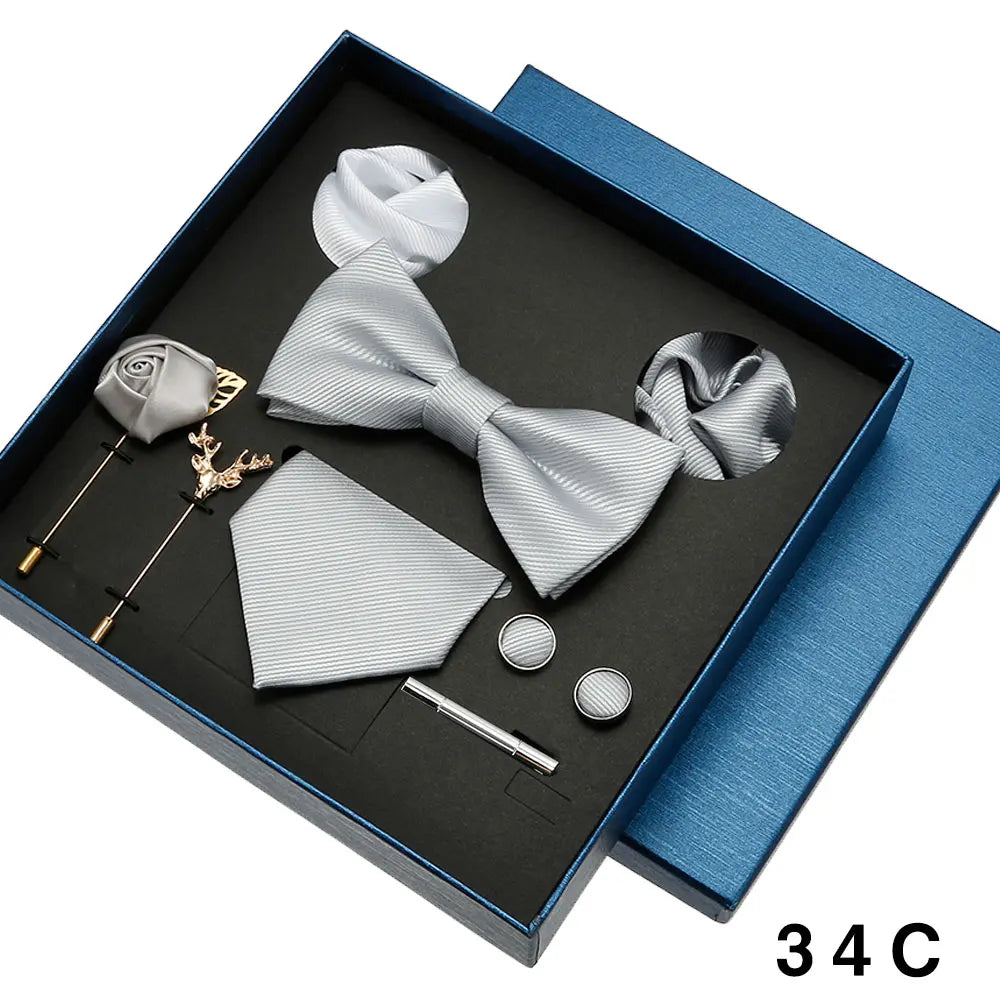 Coffret homme 8 pièces, cravate et accessoires – CLEVI Paris