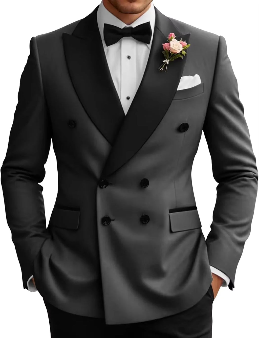 Veste de smoking croisée homme – CLEVI Paris