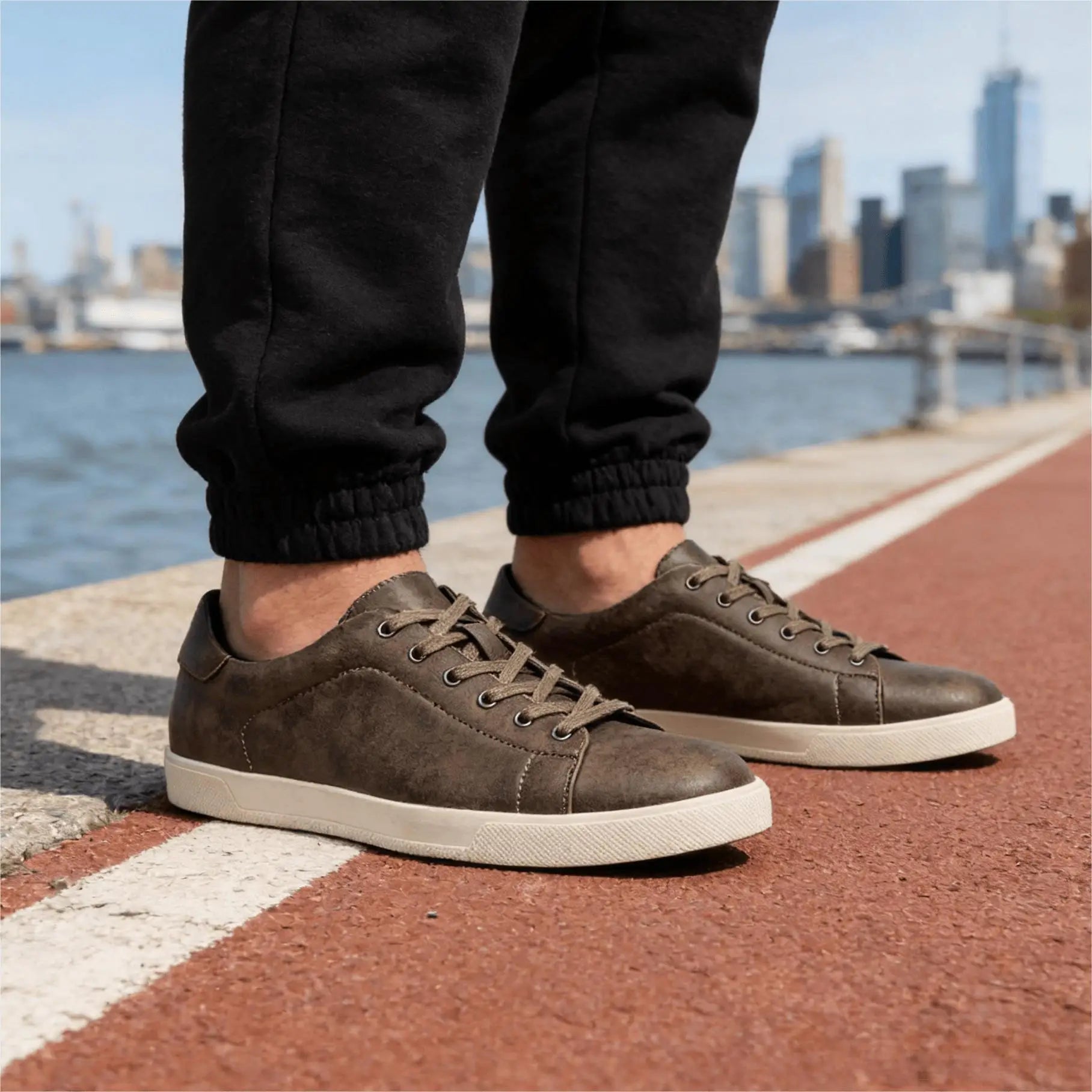 Sneakers Homme Légères Respirantes Casual Lacets Multicolores – CLEVI Paris