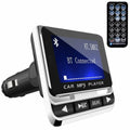 Transmetteur FM Bluetooth Voiture FM12B – Écran LCD 1,44", Mains Libres, Lecteur MP3, Chargeur USB, Télécommande