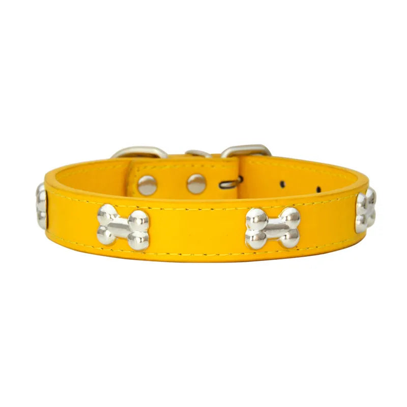 Collier pour chien en cuir multicolore – CLEVI Paris