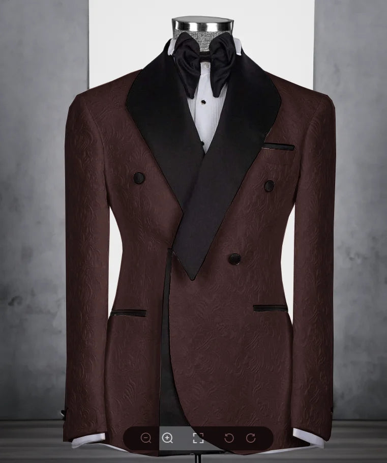 Costume homme fleuri 2 pièces, coupe droite – CLEVI Paris