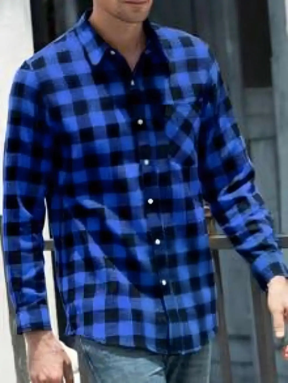 Chemise homme à carreaux en soie – CLEVI Paris
