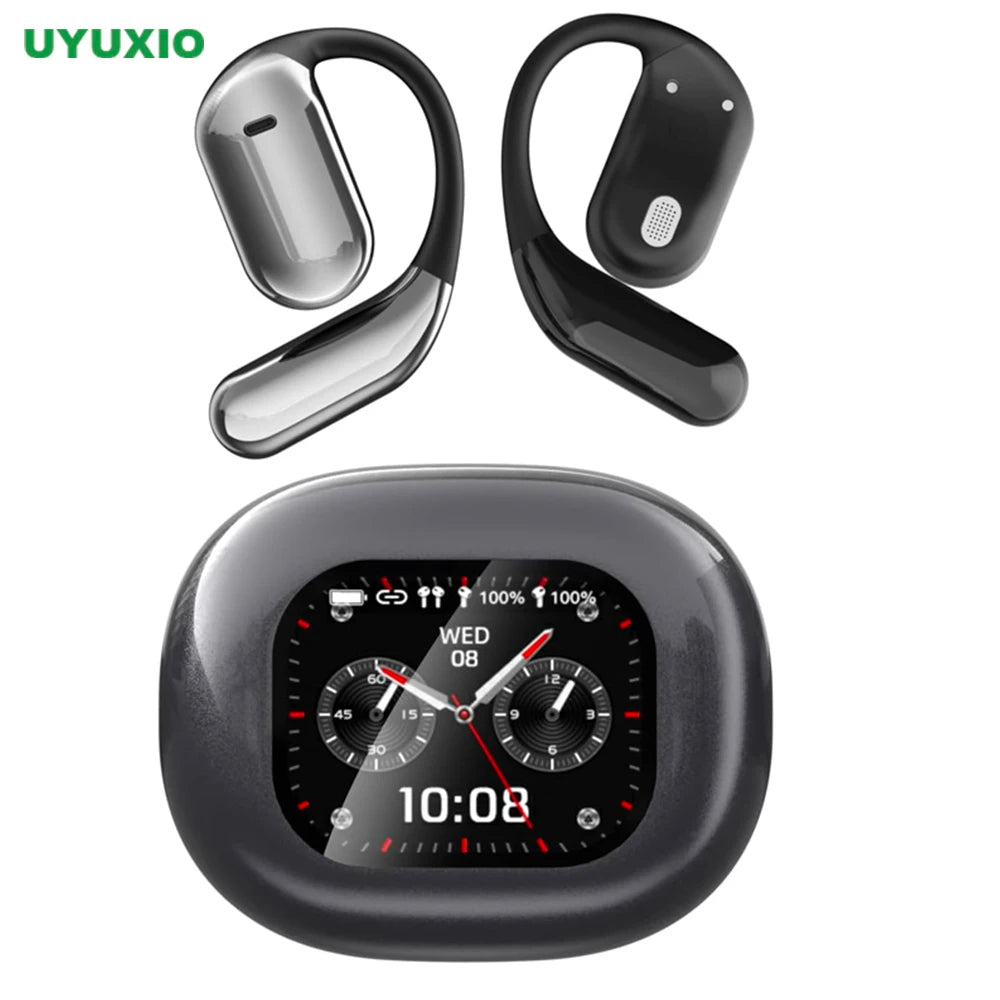 Écouteurs UYUXIO Traducteur IA Écran LCD 144 Langues 60h – CLEVI Paris