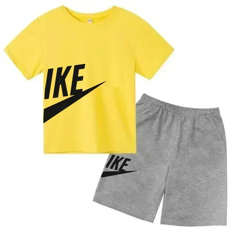 Ensemble enfant T-shirt et short en coton – CLEVI Paris