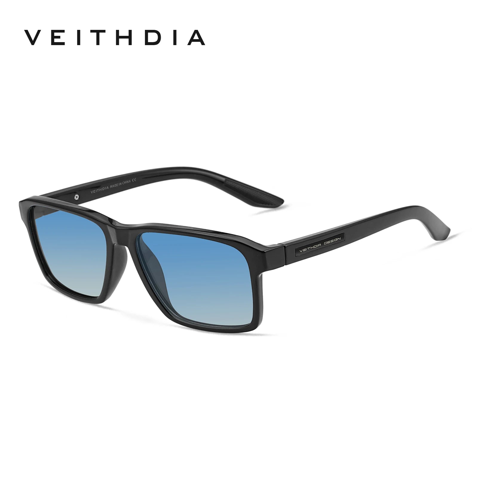 Lunettes de Soleil Polarisées Carrées TR-90 – Verres TAC Photochromiques Miroir Anti-Reflets UV400 Sport – CLEVI Paris