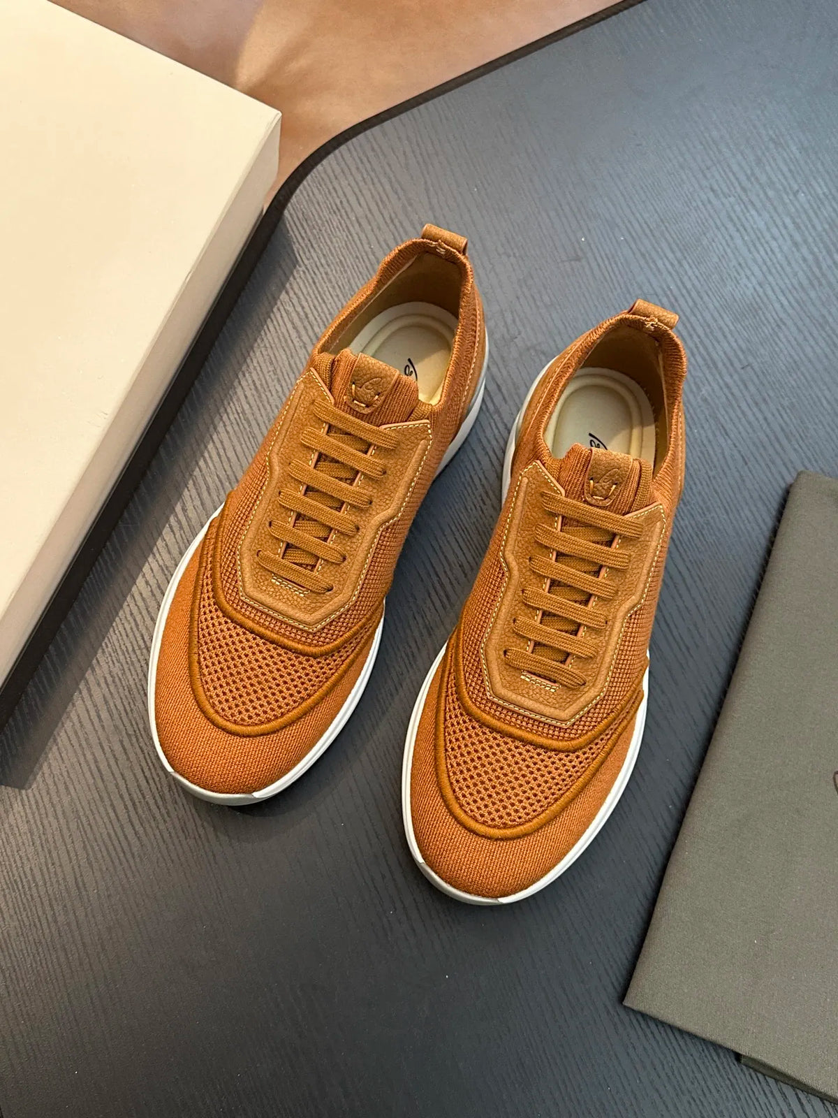 Sneakers Homme Cuir de Vache Véritable OECHSLI 2026 – Respirant, Semelle Caoutchouc, Grandes Pointures 38-46 – CLEVI Paris