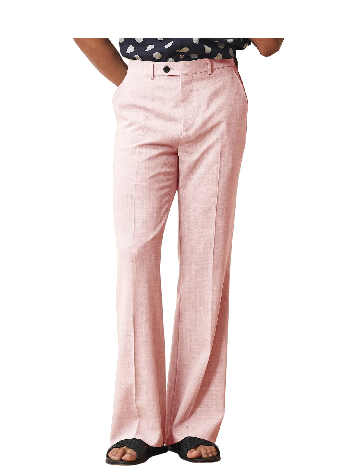Pantalon homme habillé micro-évasé – CLEVI Paris