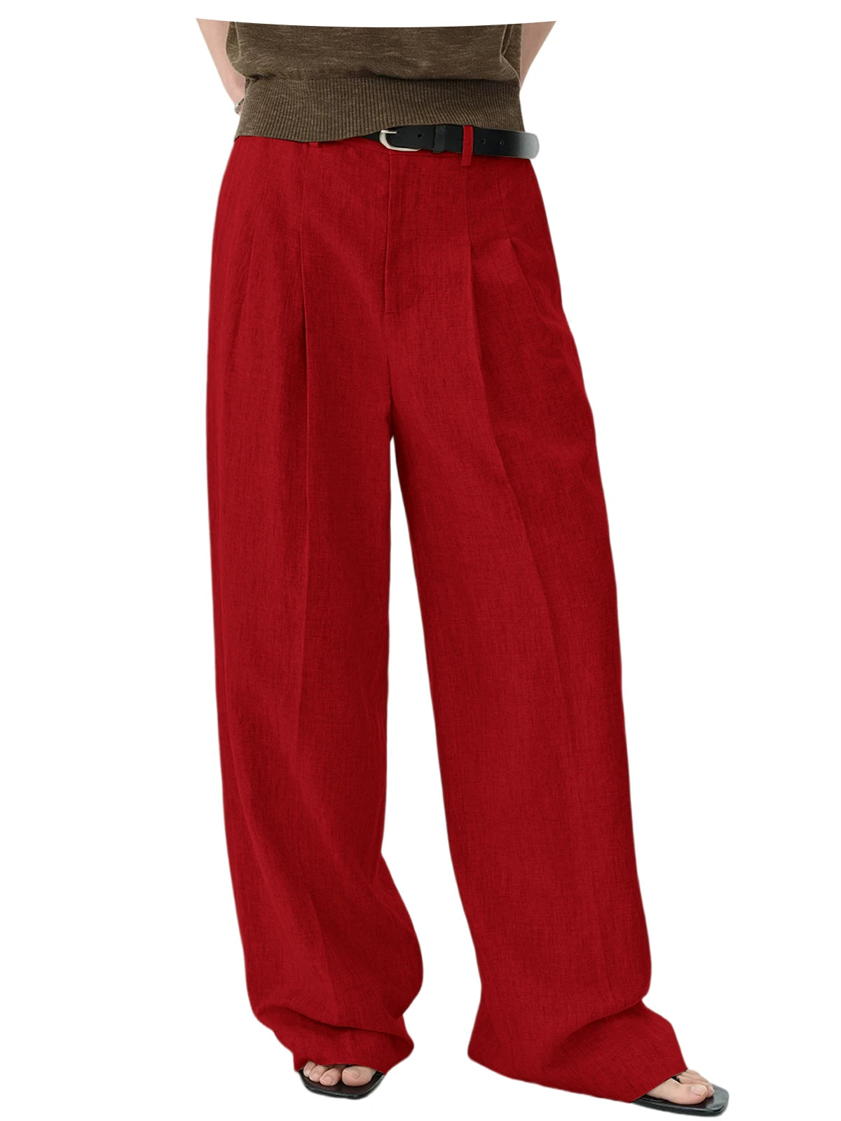 Pantalon large en lin pour homme – CLEVI Paris