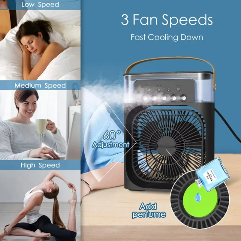 Mini ventilateur de table 3 vitesses – CLEVI Paris