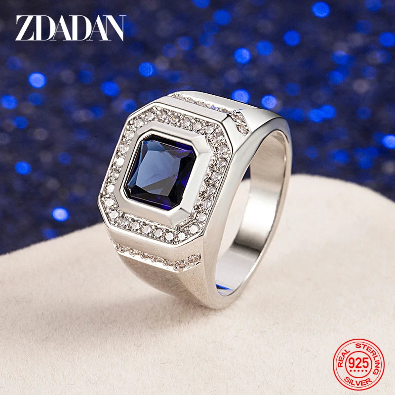 Bague Homme Argent 925 et Émeraude – CLEVI Paris