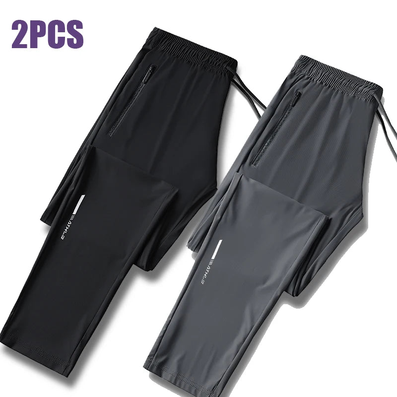Pantalon sport homme en nylon et élasthanne – CLEVI Paris