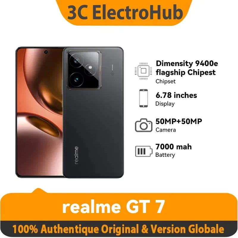 Smartphone realme GT 7 12 Go 256/512 Go – CLEVI Paris