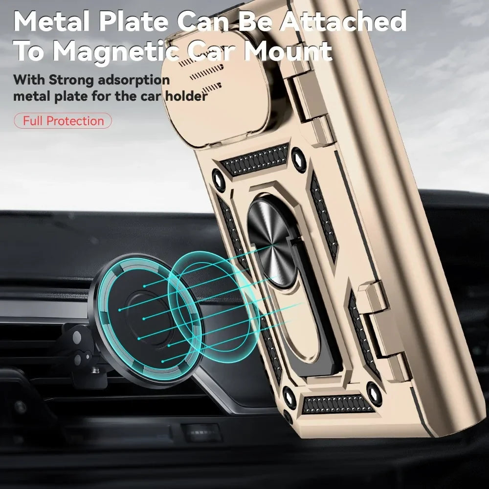 Coque iPhone Duo MagSafe avec support métal – CLEVI Paris
