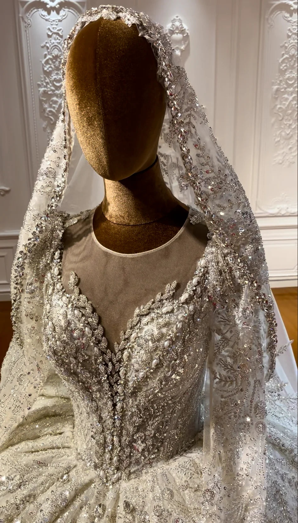 Voile de mariée cathédrale 4 m – CLEVI Paris