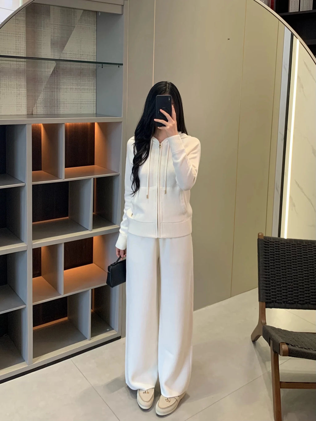 Ensemble cardigan et pantalon cachemire femme – CLEVI Paris