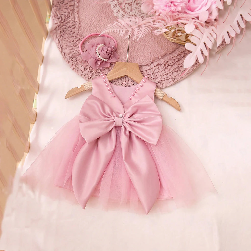 Tenue photo bébé fille robe et bandeau – CLEVI Paris