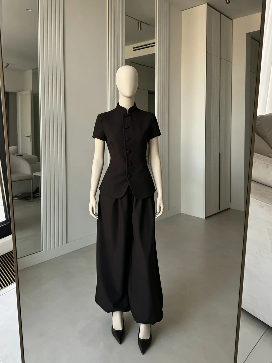 Ensemble 2 pièces femme chemise et pantalon – CLEVI Paris