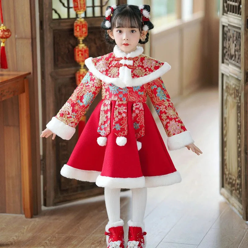 Robe Hanfu fille brodée pour fêtes – CLEVI Paris