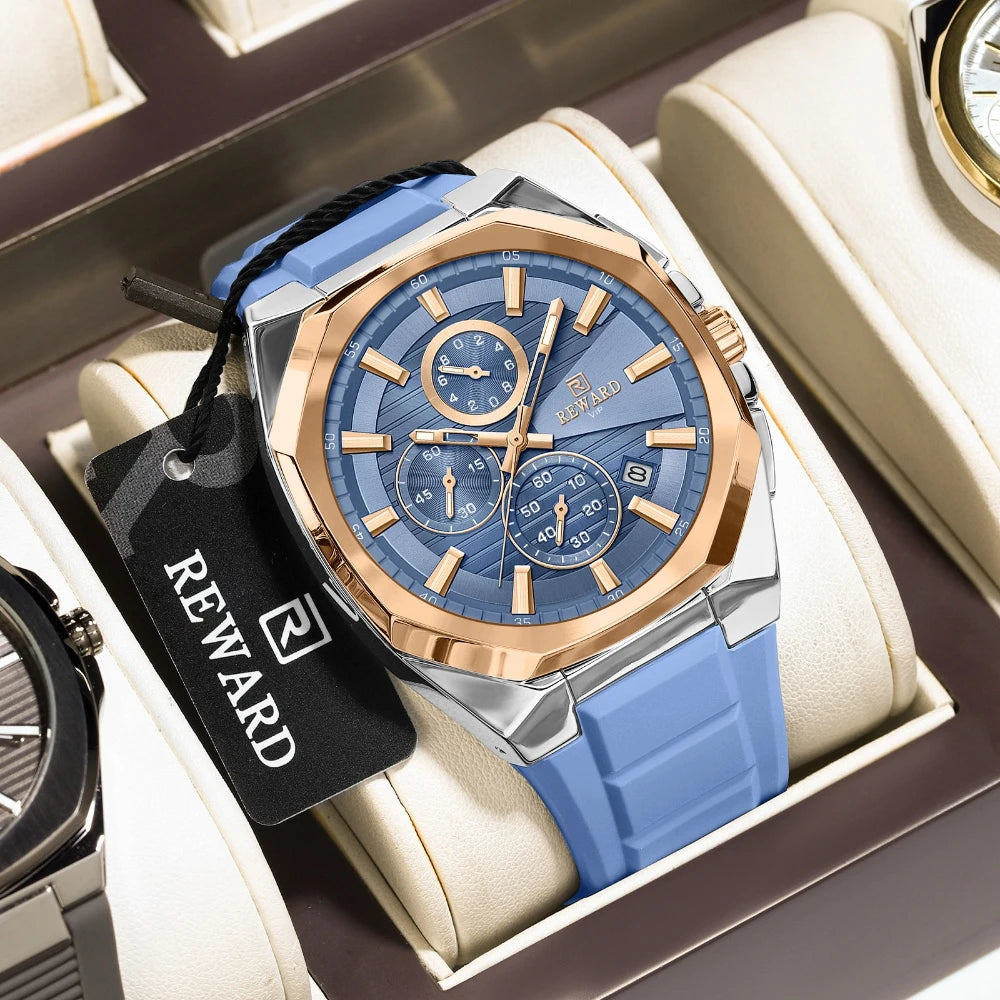 Montre Sport Quartz Chronographe REWARD Homme 44mm – CLEVI Paris