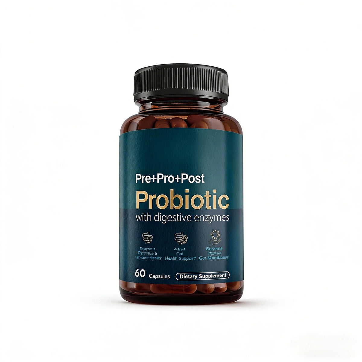 Complexe probiotiques 4-en-1, 60 gélules – CLEVI Paris