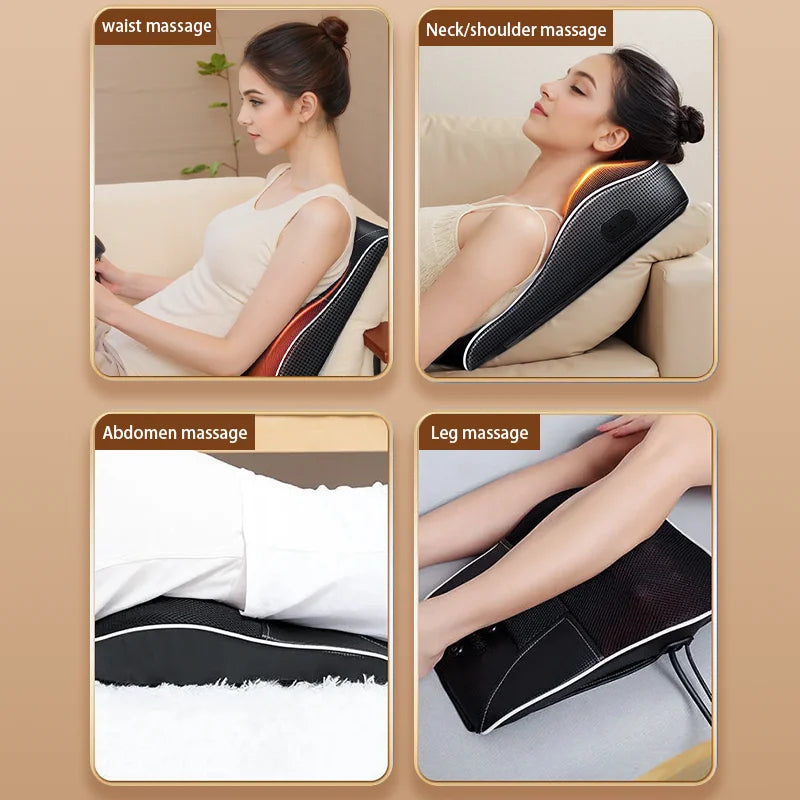 Coussin Massant Cervical Électrique Airbag & Chaleur – CLEVI Paris