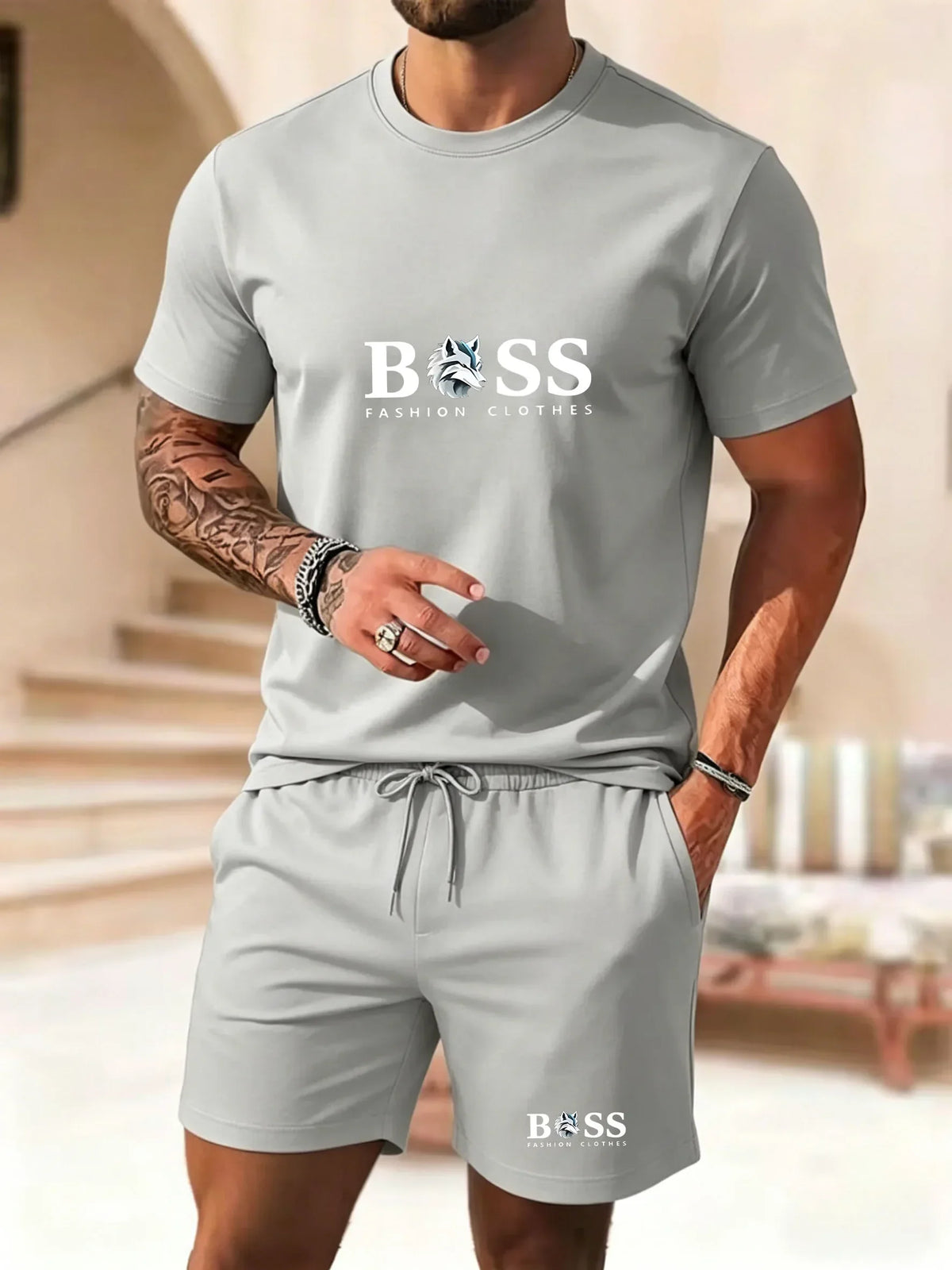 Ensemble homme d’été t-shirt et short – CLEVI Paris