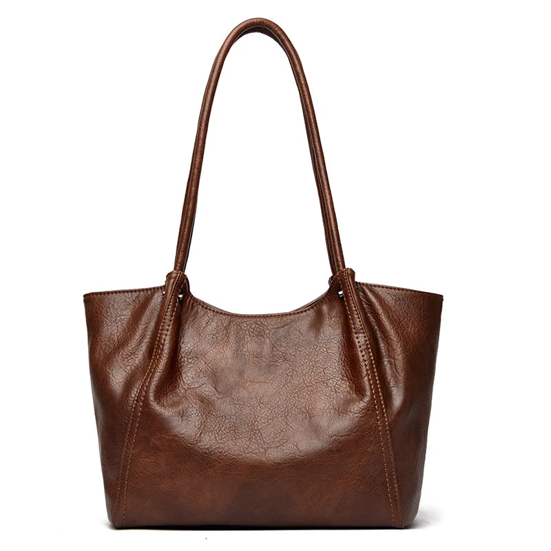 Cabas Vanderwah Cuir Vegan Vintage Femme 31x29cm Multi-Poches – CLEVI Paris