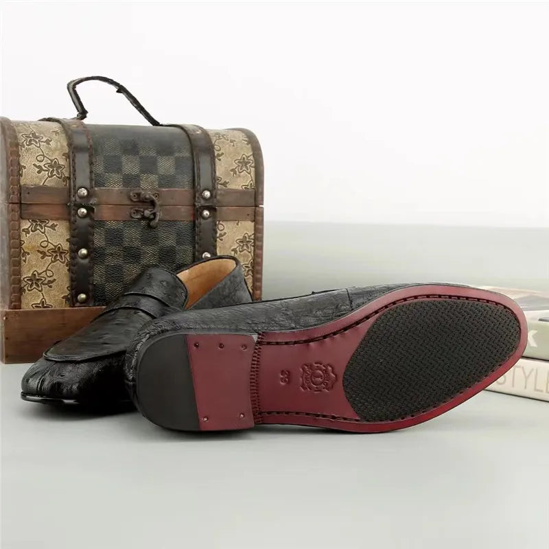 Mocassins homme noirs en cuir – CLEVI Paris