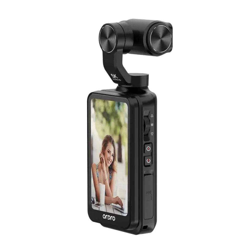 Caméra de Poche 5K 30fps – Stabilisation d’Image, Grand Écran Intégré, Vlogging & Voyage – CLEVI Paris