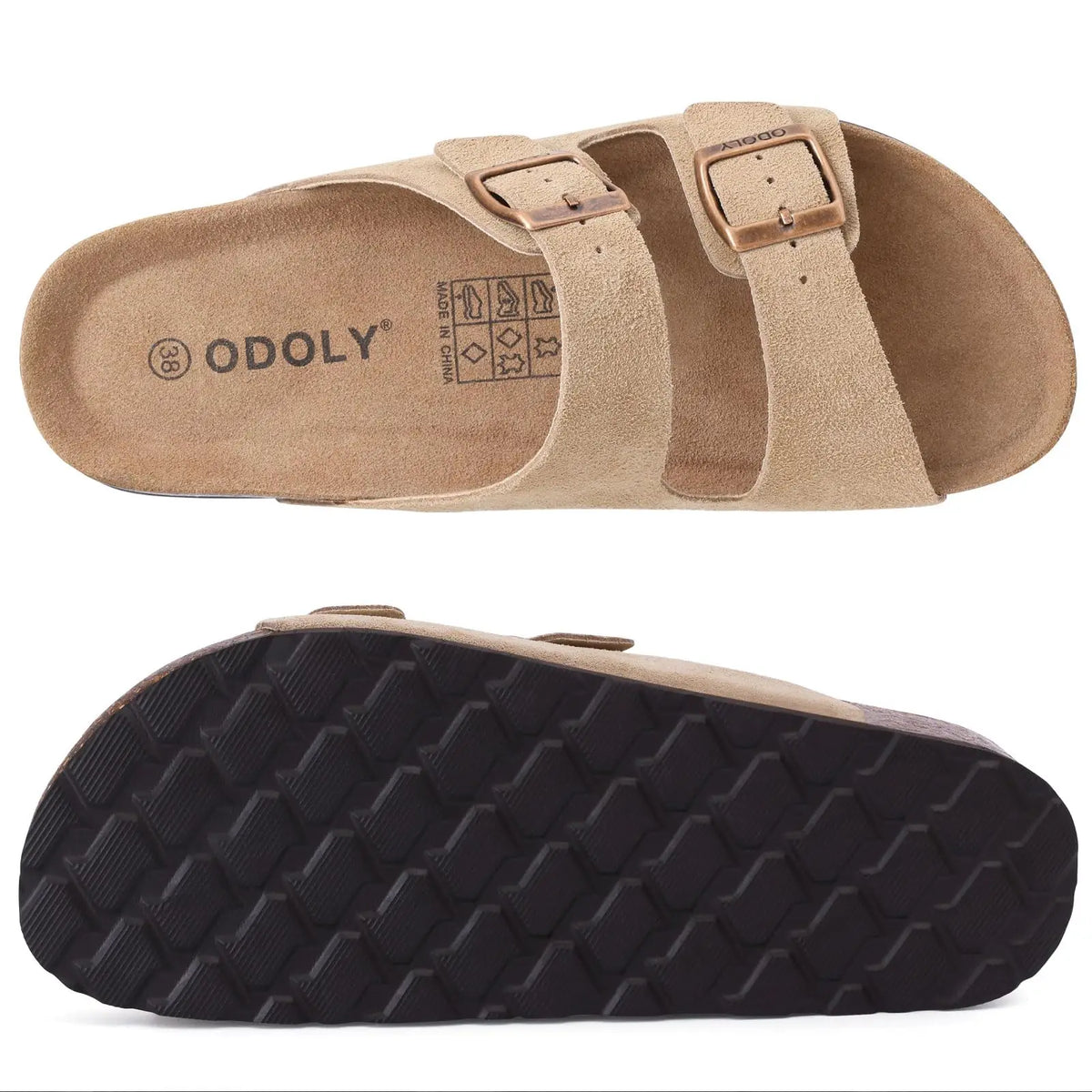Sandales femme Evshine à double boucle – CLEVI Paris
