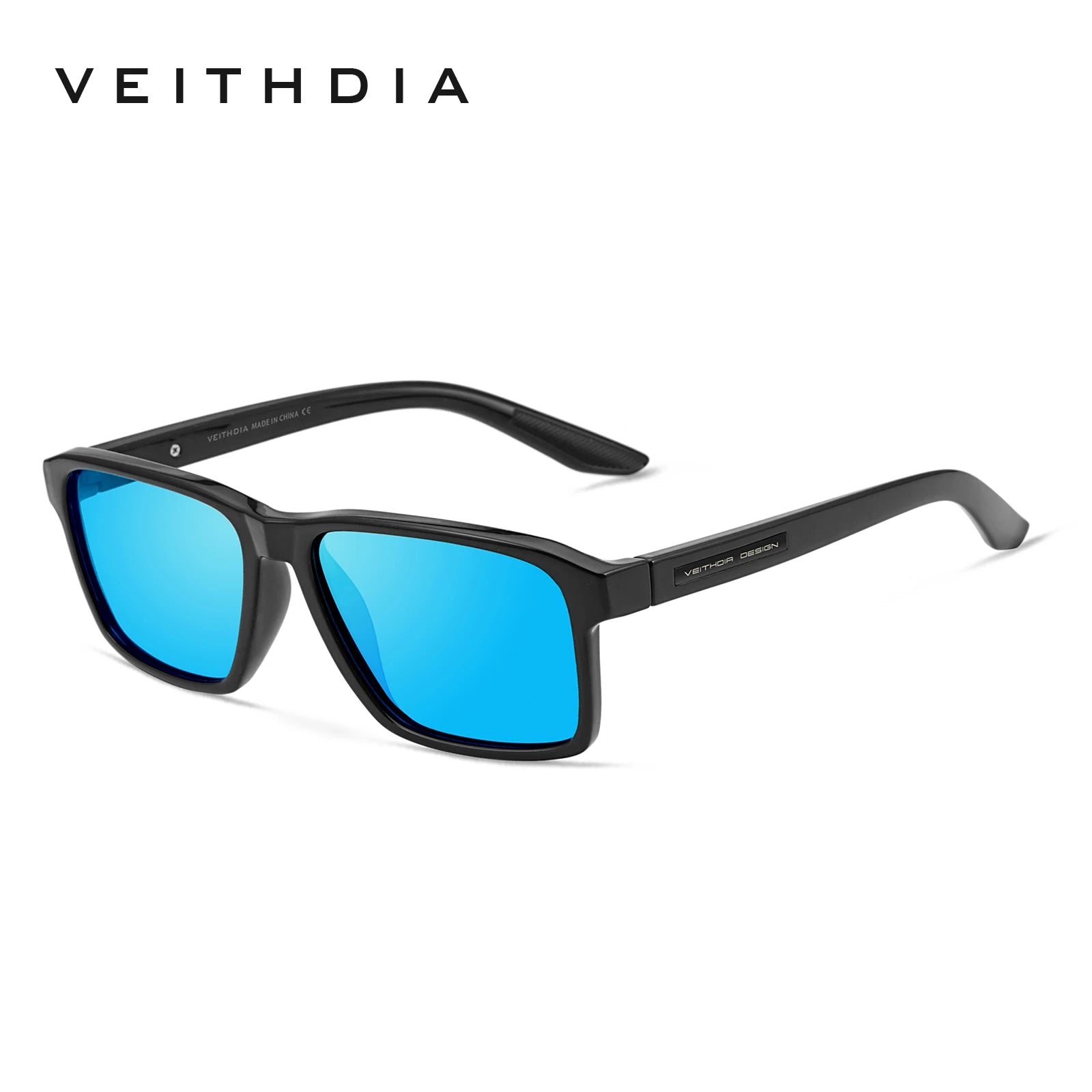 Lunettes de Soleil Polarisées Carrées TR-90 – Verres TAC Photochromiques Miroir Anti-Reflets UV400 Sport – CLEVI Paris