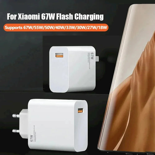 Chargeur Rapide 67W USB-C 6A Xiaomi Redmi POCO – CLEVI Paris