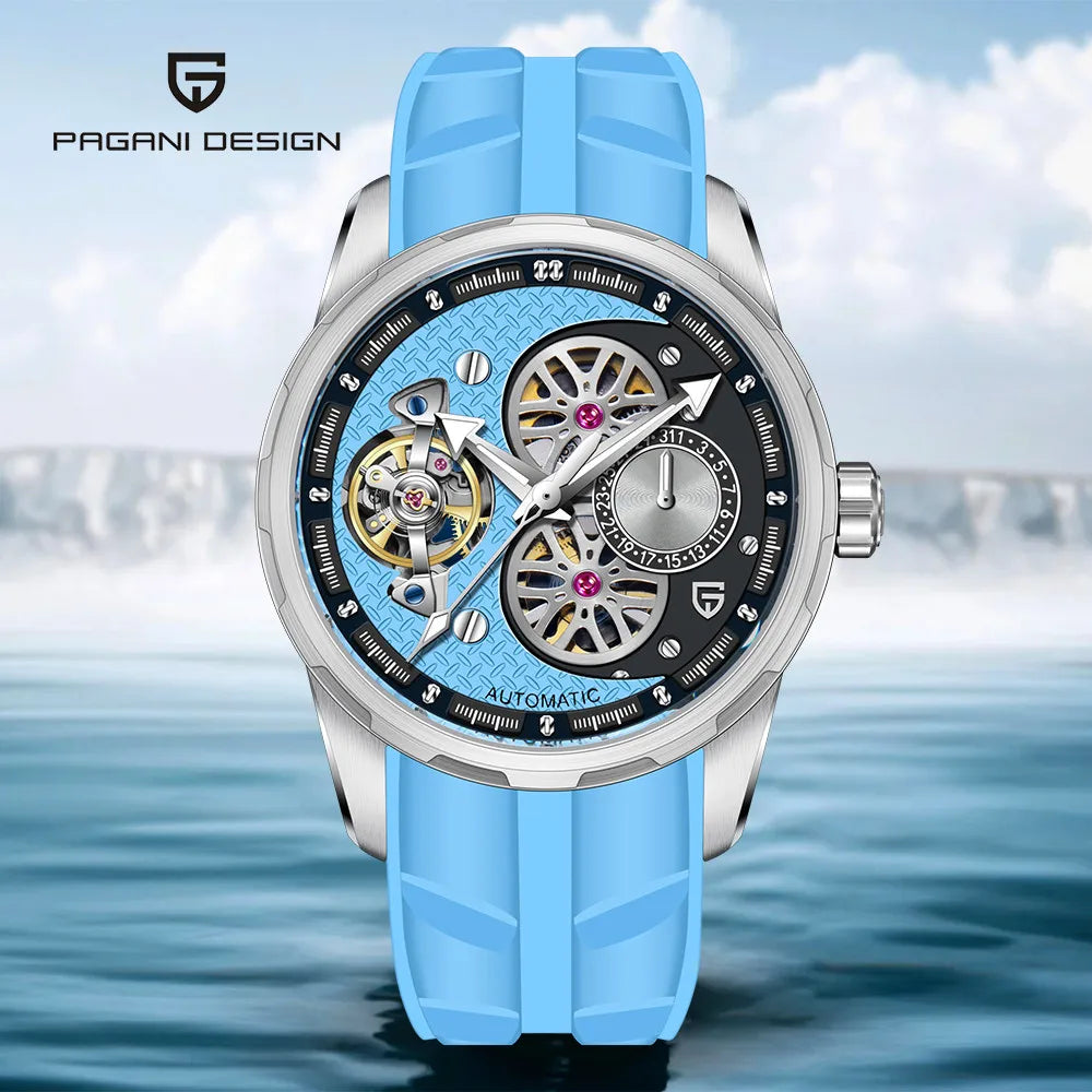 Montre Homme Automatique Squelette Tourbillon Business Pagani Design PD-YS022 – CLEVI Paris