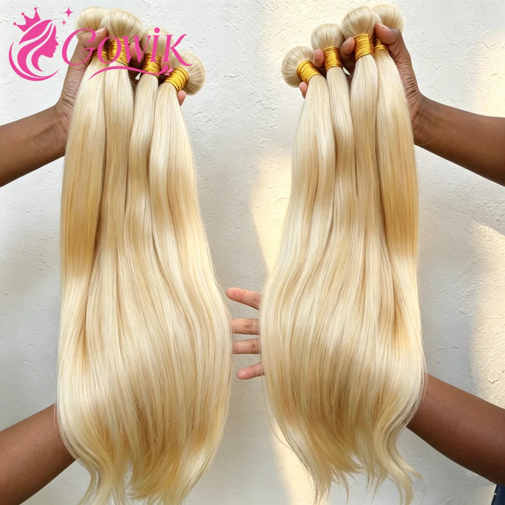 Mèches Cheveux Humains Lisses Blonde 613 Remy Hair – CLEVI Paris