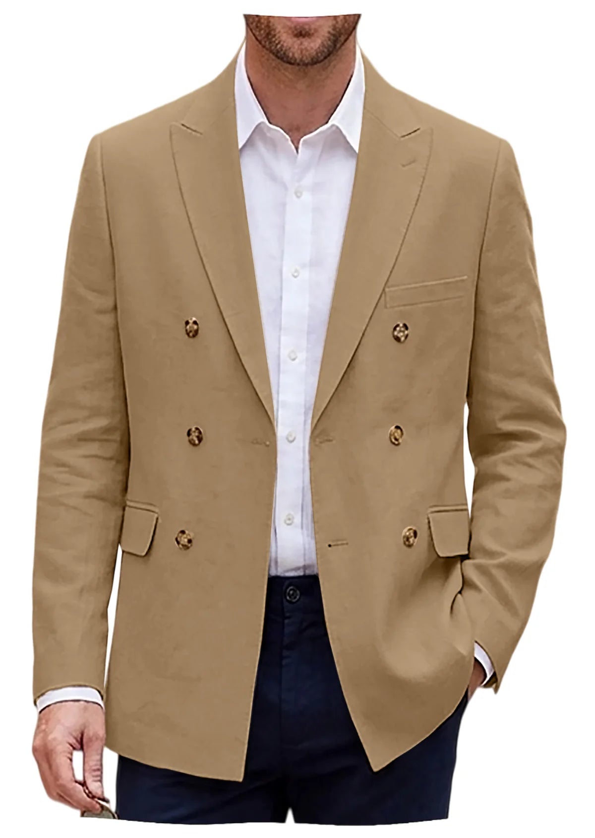 Blazer lin homme coupe slim – CLEVI Paris