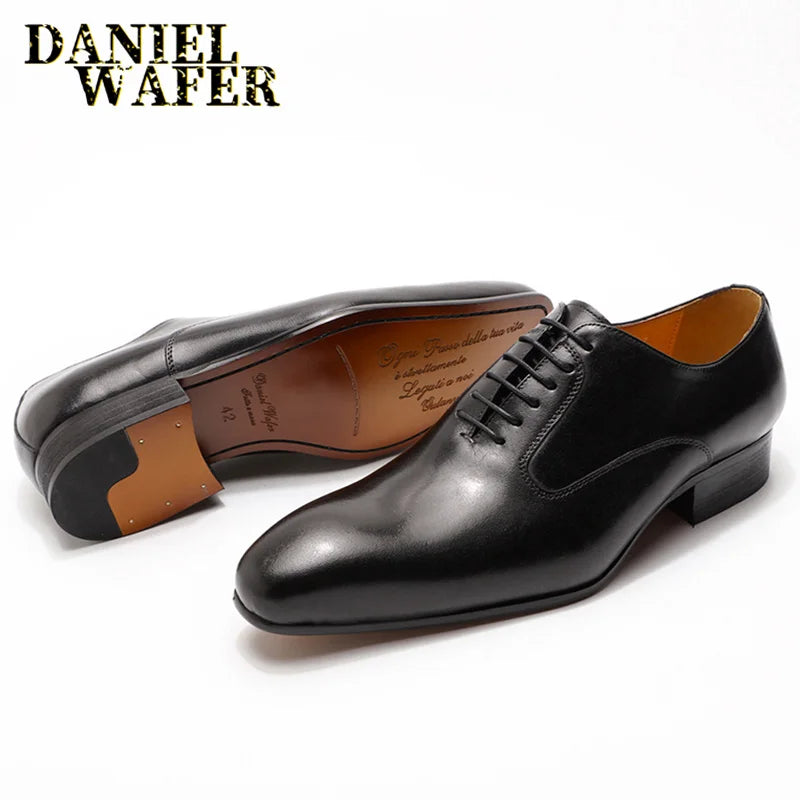 Chaussures Oxford en cuir à bout pointu – CLEVI Paris