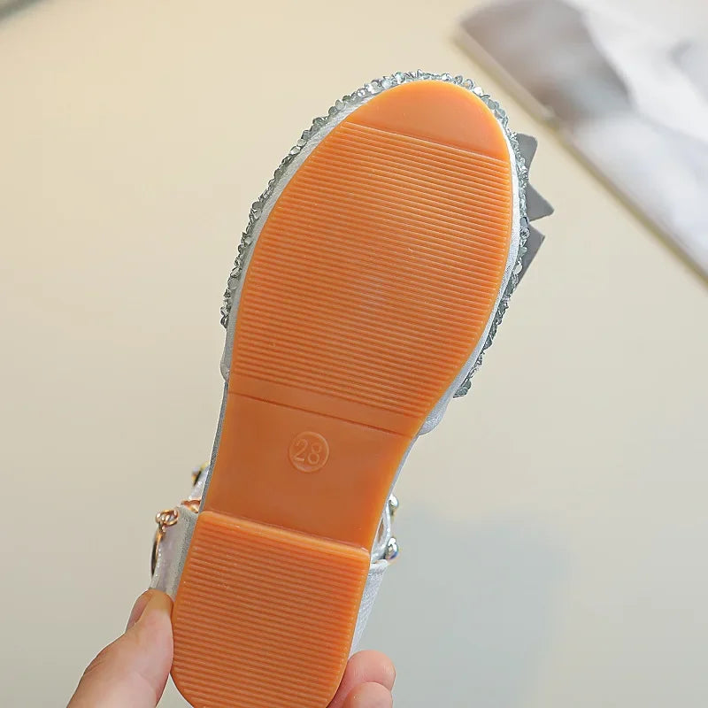 Chaussures fille scintillantes à nœud – CLEVI Paris