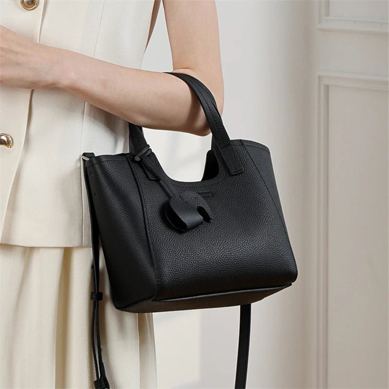 Sac Seau Femme Cuir Véritable Vintage Tote & Bandoulière – CLEVI Paris