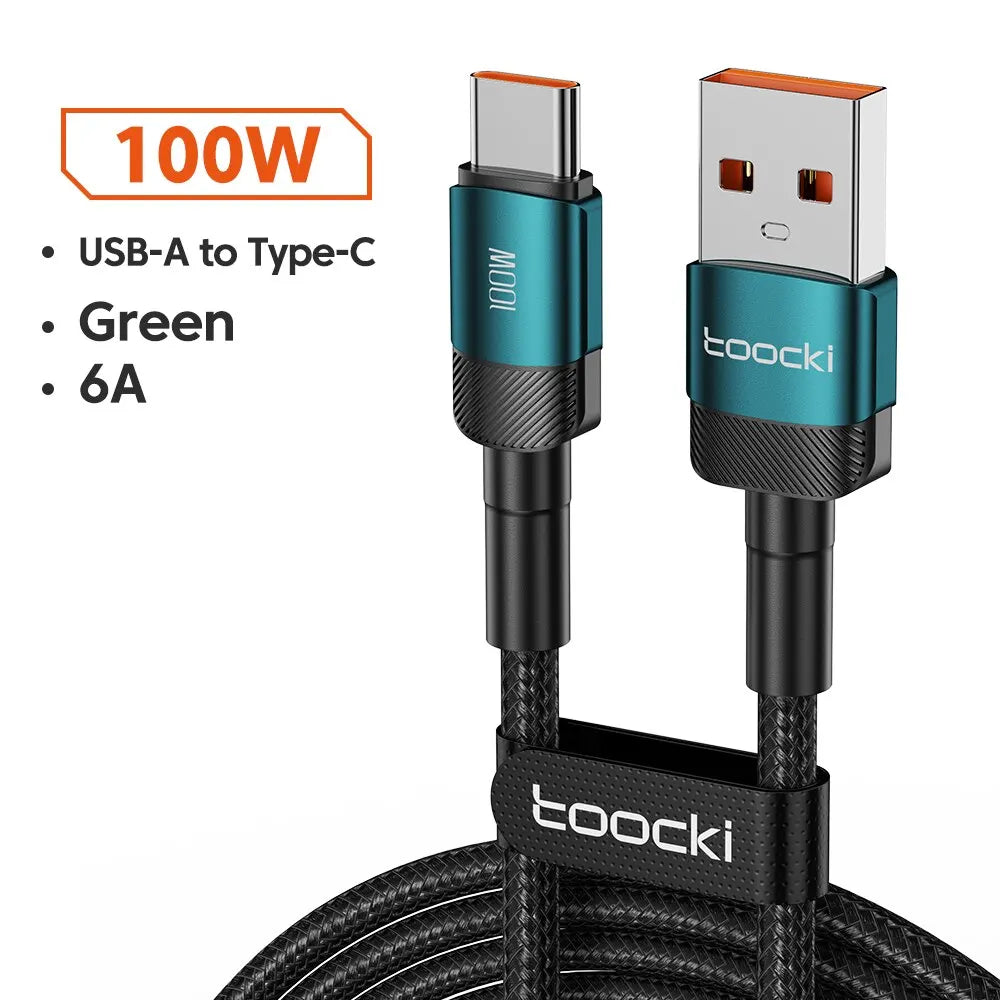 Câble Toocki Charge Rapide USB-C Lightning 60W 100W Tressé – CLEVI Paris