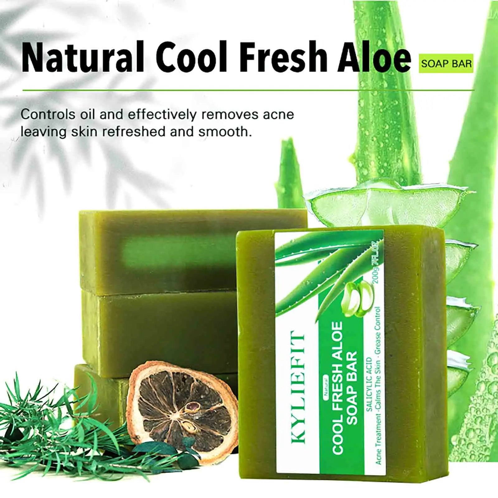 Savon Aloé Vera Éclaircissant Anti-Acné AILKE – Contrôle Sébum & Teint Uniforme – CLEVI Paris