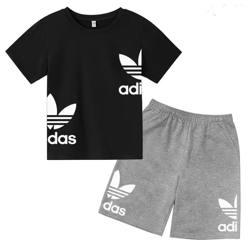 Ensemble enfant T-shirt à lettres et short – CLEVI Paris