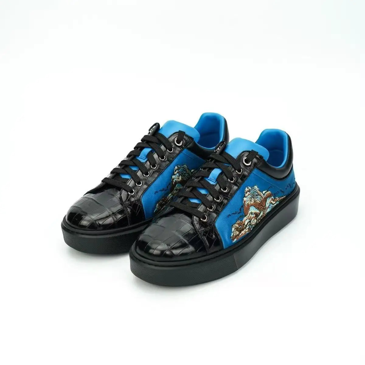 Sneakers basses homme noires – CLEVI Paris