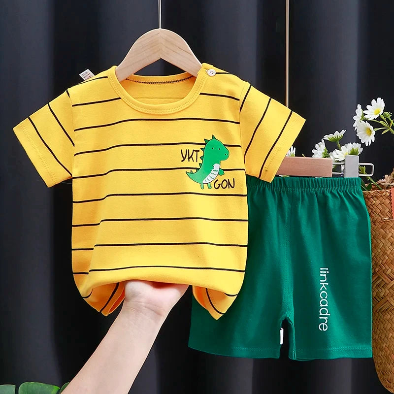Ensemble bébé unisexe coton T-shirt et short – CLEVI Paris