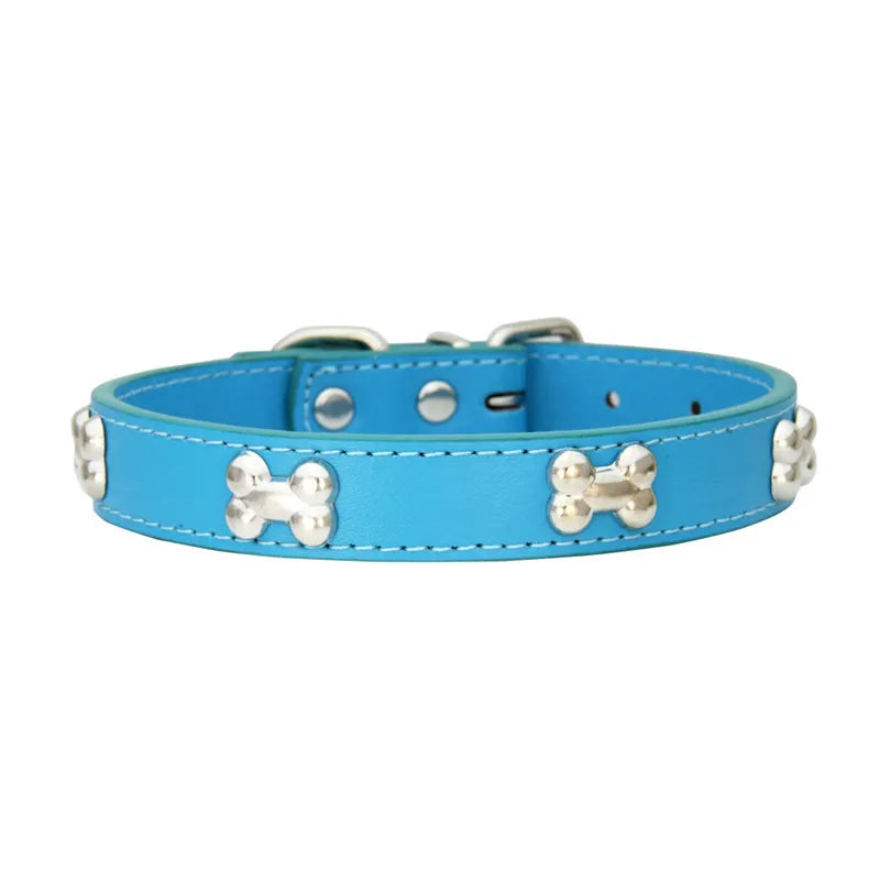 Collier pour chien en cuir multicolore – CLEVI Paris