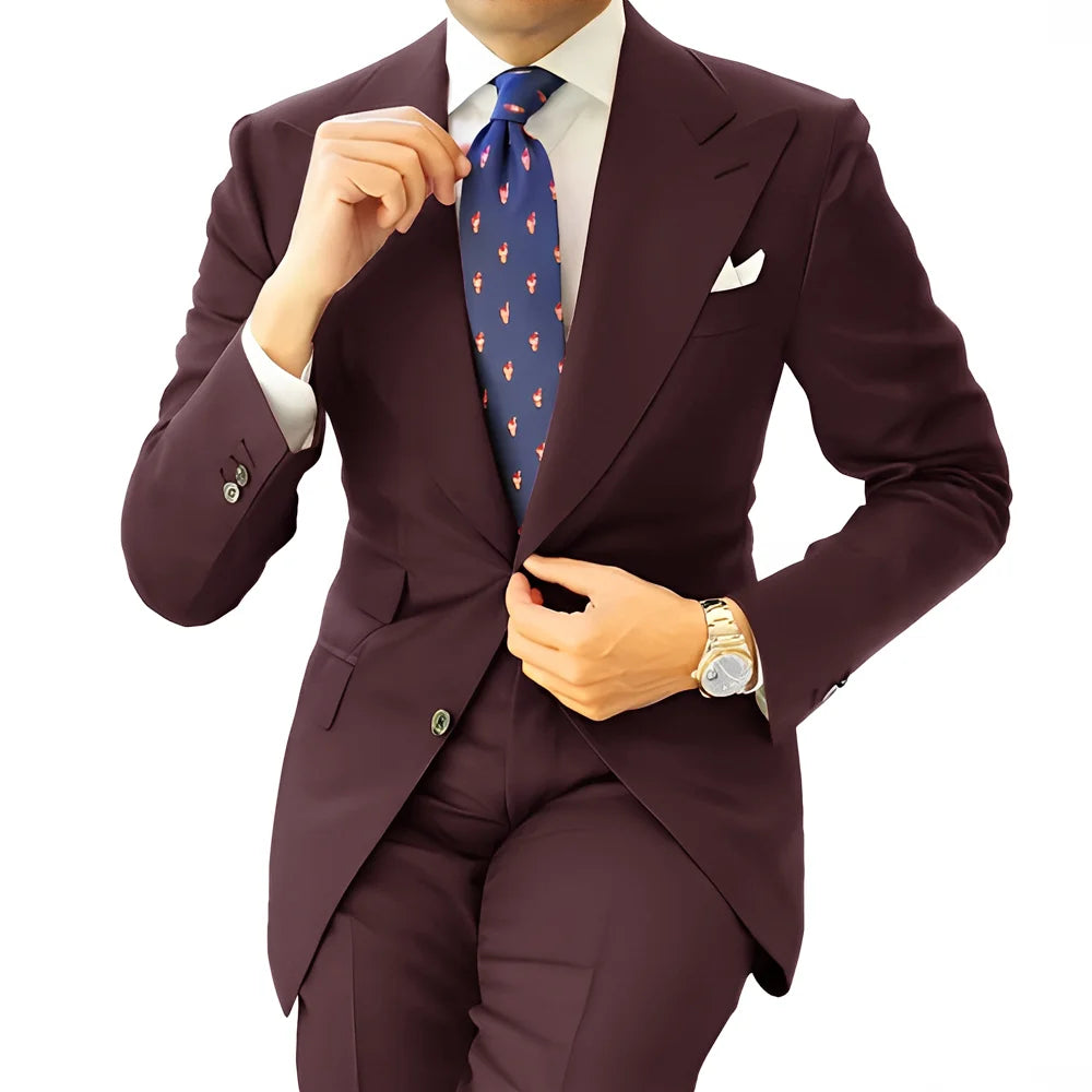 Costume homme formel, coupe droite – CLEVI Paris