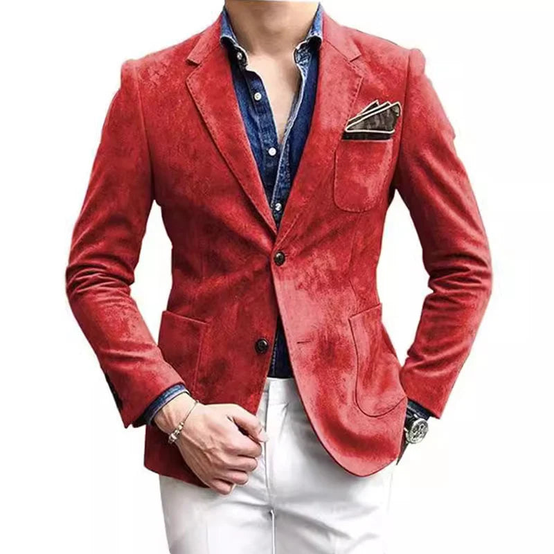 Blazer homme ajusté à deux boutons – CLEVI Paris